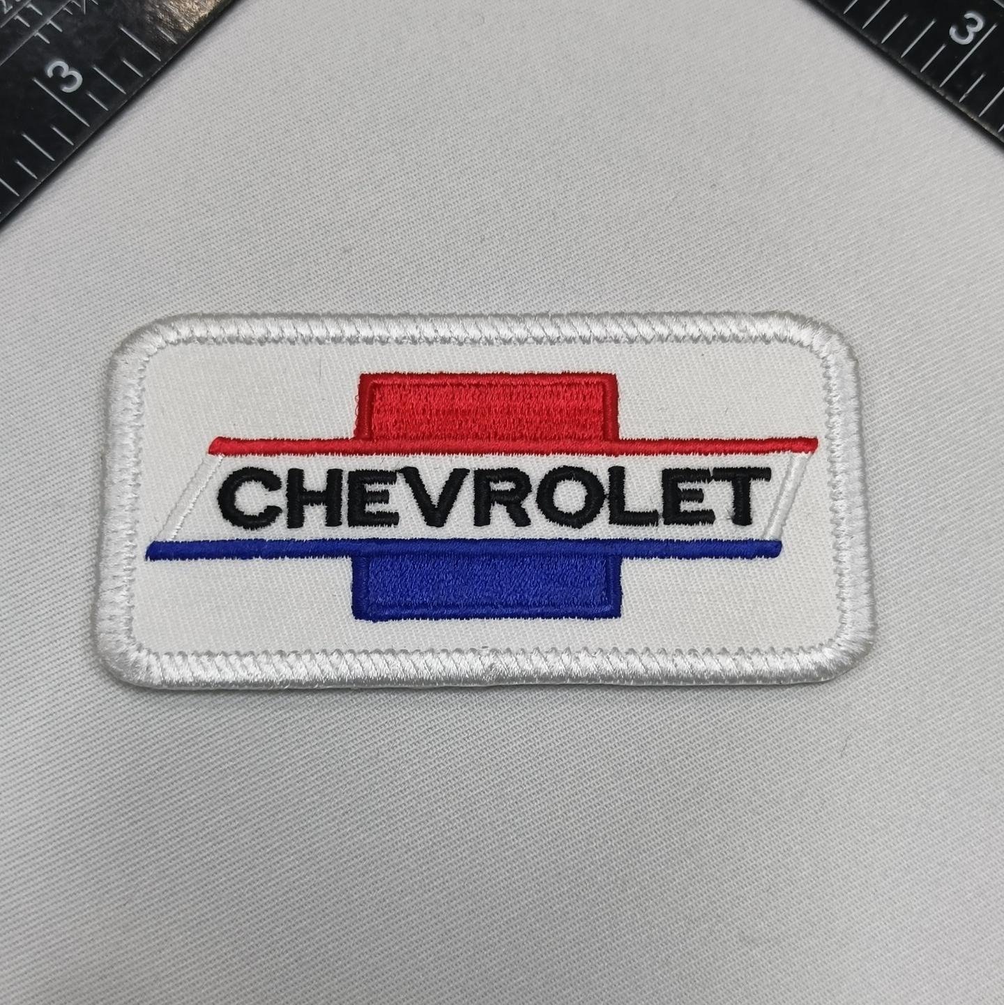 Round embroidered patch with custom lettering