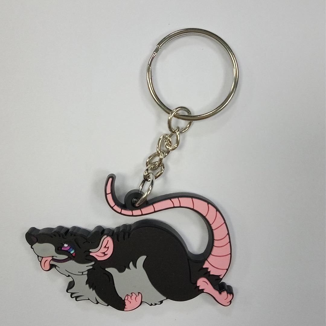 Custom PVC keychain with character design